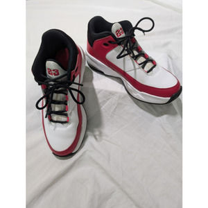 JORDAN Athletic Youth Shoes Basketball NIKE AIR Kids Sz 4.5Y White Red
